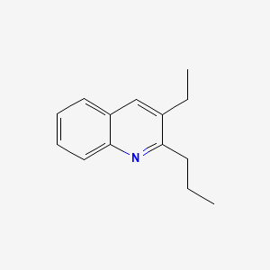 molecular formula C14H17N B1293939 3-Ethyl-2-propylquinoline CAS No. 3290-24-2