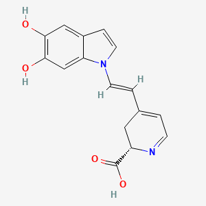 (S)-4-(2-(5,6-Dihydroxy-1H-indol-1-yl)vinyl)-2,3-dihydropyridine-2-carboxylic acid