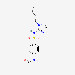 Acetamide, N-(4-(((1-butyl-1H-imidazol-2-yl)amino)sulfonyl)phenyl)-