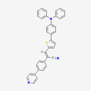 (Z)-3-(5-(4-(Diphenylamino)phenyl)thiophen-2-yl)-2-(4-(pyridin-4-yl)phenyl)acrylonitrile