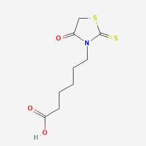 molecular formula C9H13NO3S2 B1293945 6-(4-Oxo-2-thioxo-thiazolidin-3-yl)-hexanoic acid CAS No. 4649-06-3