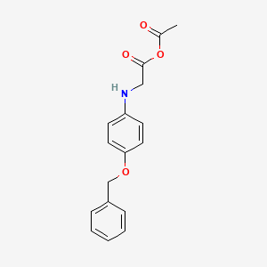 Acetic 2-((4-(benzyloxy)phenyl)amino)acetic anhydride