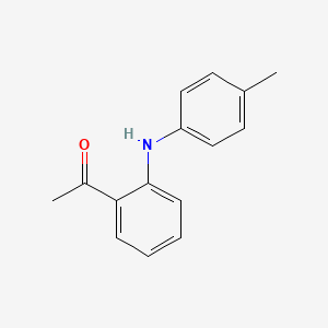 molecular formula C15H15NO B12939460 1-(2-(p-Tolylamino)phenyl)ethan-1-one CAS No. 23699-75-4