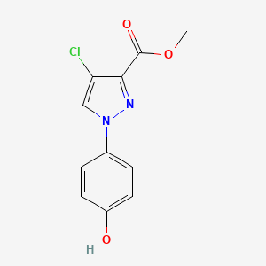 Methyl 4-chloro-1-(4-hydroxyphenyl)-1H-pyrazole-3-carboxylate