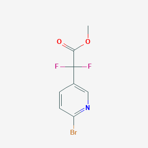 molecular formula C8H6BrF2NO2 B12939477 Methyl 2-(6-bromopyridin-3-yl)-2,2-difluoroacetate 