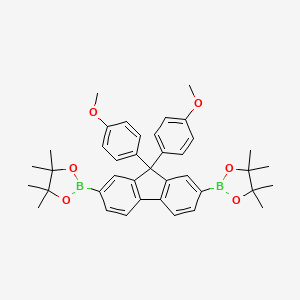 2,2'-(9,9-Bis(4-methoxyphenyl)-9H-fluorene-2,7-diyl)bis(4,4,5,5-tetramethyl-1,3,2-dioxaborolane)