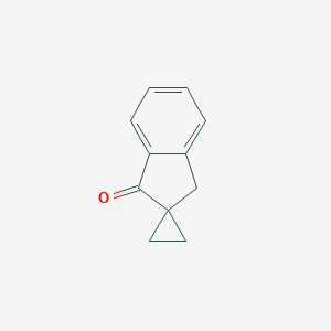 molecular formula C11H10O B129395 螺[环丙烷-1,2'-茚满]-1'-酮 CAS No. 22228-23-5