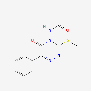 N-[3-(Methylsulfanyl)-5-oxo-6-phenyl-1,2,4-triazin-4(5H)-yl]acetamide