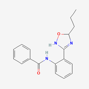 N-(2-(5-Propyl-2,5-dihydro-1,2,4-oxadiazol-3-yl)phenyl)benzamide