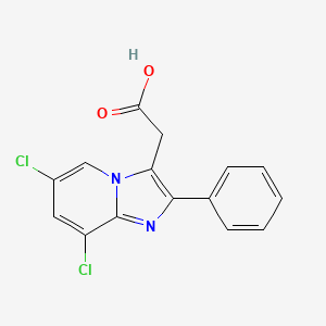 (6,8-Dichloro-2-phenylimidazo[1,2-a]pyridin-3-yl)acetic acid