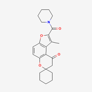 1'-Methyl-2'-(piperidine-1-carbonyl)spiro[cyclohexane-1,7'-furo[3,2-f]chromen]-9'(8'H)-one