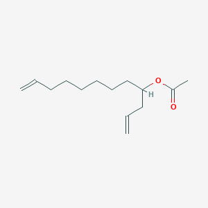 molecular formula C14H24O2 B12939586 1,11-Dodecadien-4-ol 4-Acetate 