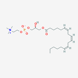 molecular formula C26H48NO7P B12939596 [(2R)-2-hydroxy-3-[(6Z,9Z,12Z)-octadeca-6,9,12-trienoyl]oxypropyl] 2-(trimethylazaniumyl)ethyl phosphate 