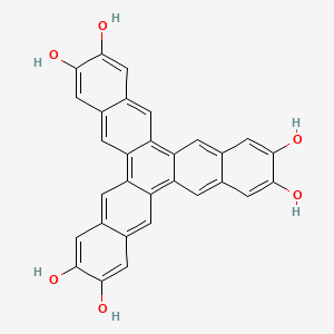 molecular formula C30H18O6 B12939612 Trinaphthylene-2,3,8,9,14,15-hexaol 