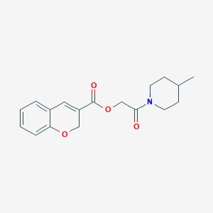 2-(4-Methylpiperidin-1-yl)-2-oxoethyl 2H-chromene-3-carboxylate