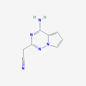 2-(4-Aminopyrrolo[2,1-f][1,2,4]triazin-2-yl)acetonitrile