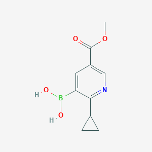 (2-Cyclopropyl-5-(methoxycarbonyl)pyridin-3-yl)boronic acid