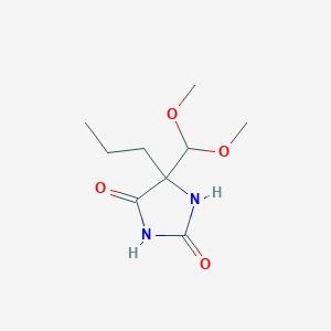 5-(Dimethoxymethyl)-5-propylimidazolidine-2,4-dione