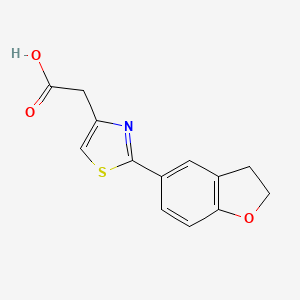 2-(2-(2,3-Dihydrobenzofuran-5-yl)thiazol-4-yl)acetic acid