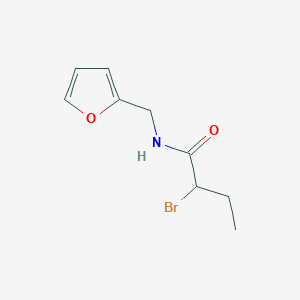 molecular formula C9H12BrNO2 B1293966 2-bromo-N-(2-furylmethyl)butanamide CAS No. 1105192-34-4