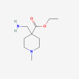 Ethyl 4-(aminomethyl)-1-methylpiperidine-4-carboxylate