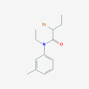 molecular formula C13H18BrNO B1293973 2-bromo-N-ethyl-N-(3-methylphenyl)butanamide CAS No. 1119450-24-6