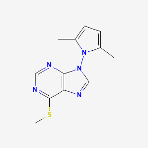 9-(2,5-Dimethyl-1h-pyrrol-1-yl)-6-(methylsulfanyl)-9h-purine