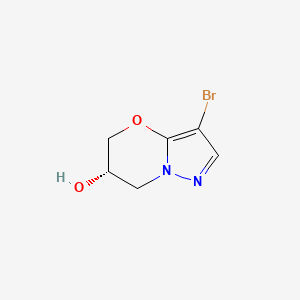 (S)-3-Bromo-6,7-dihydro-5H-pyrazolo[5,1-b][1,3]oxazin-6-ol