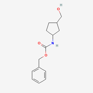 molecular formula C14H19NO3 B12939785 Benzyl (3-(hydroxymethyl)cyclopentyl)carbamate 