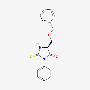 (5S)-5-[(Benzyloxy)methyl]-3-phenyl-2-sulfanylideneimidazolidin-4-one