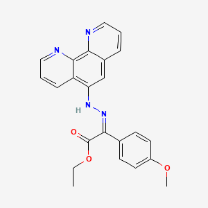 (Z)-Ethyl 2-(2-(1,10-phenanthrolin-5-yl)hydrazono)-2-(4-methoxyphenyl)acetate