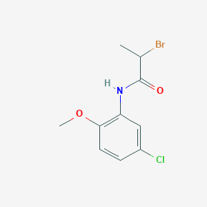 molecular formula C10H11BrClNO2 B1293983 2-bromo-N-(5-chloro-2-methoxyphenyl)propanamide CAS No. 34836-61-8
