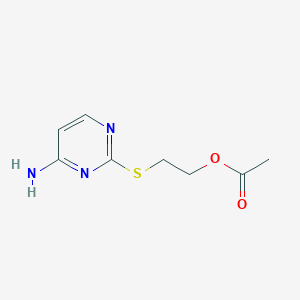 2-((4-Aminopyrimidin-2-yl)thio)ethyl acetate