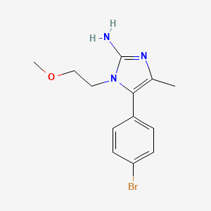 5-(4-Bromophenyl)-1-(2-methoxyethyl)-4-methyl-1H-imidazol-2-amine