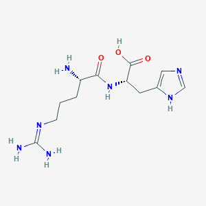 molecular formula C12H21N7O3 B12939947 Arginyl-Histidine CAS No. 155114-05-9