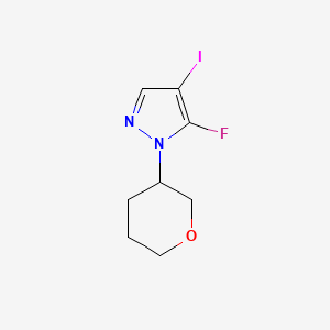 5-Fluoro-4-iodo-1-(tetrahydro-2H-pyran-3-yl)-1H-pyrazole