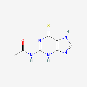 N-(6-Sulfanylidene-6,7-dihydro-3H-purin-2-yl)acetamide