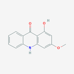 molecular formula C14H11NO3 B12939986 1-Hydroxy-3-methoxyacridin-9(10H)-one CAS No. 91998-87-7