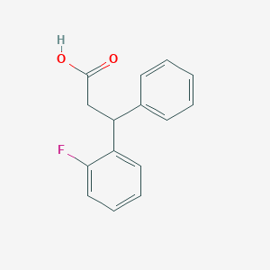 molecular formula C15H13FO2 B1294001 3-(2-氟苯基)-3-苯基丙酸 CAS No. 1142210-78-3