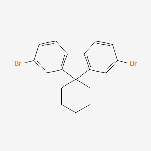 molecular formula C18H16Br2 B12940023 2',7'-Dibromospiro[cyclohexane-1,9'-fluorene] 