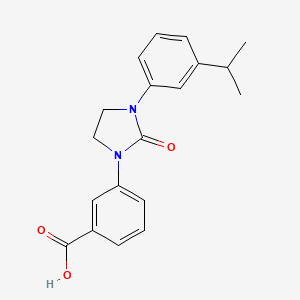 Benzoic acid, 3-[3-[3-(1-methylethyl)phenyl]-2-oxo-1-imidazolidinyl]-