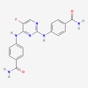 4,4'-((5-Fluoropyrimidine-2,4-diyl)bis(azanediyl))dibenzamide