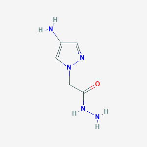 molecular formula C5H9N5O B1294008 2-(4-amino-1H-pyrazol-1-yl)acetohydrazide CAS No. 1171032-42-0