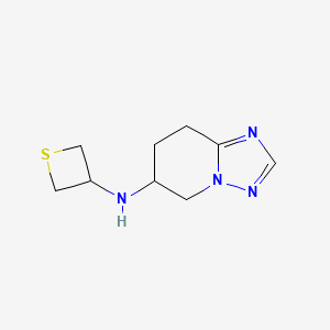 N-(Thietan-3-yl)-5,6,7,8-tetrahydro-[1,2,4]triazolo[1,5-a]pyridin-6-amine