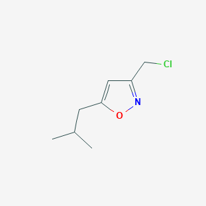 molecular formula C8H12ClNO B1294012 3-(氯甲基)-5-异丁基异恶唑 CAS No. 1142210-99-8