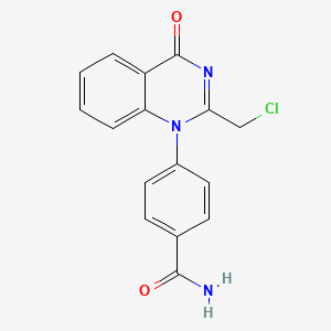 4-(2-(Chloromethyl)-4-oxoquinazolin-1(4H)-yl)benzamide