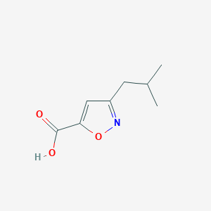 B1294014 3-Isobutylisoxazole-5-carboxylic acid CAS No. 910321-93-6