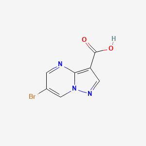 molecular formula C7H4BrN3O2 B1294015 6-溴吡唑并[1,5-a]嘧啶-3-羧酸 CAS No. 912773-22-9