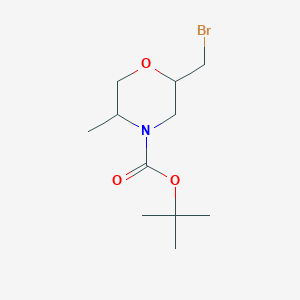 tert-Butyl 2-(bromomethyl)-5-methylmorpholine-4-carboxylate