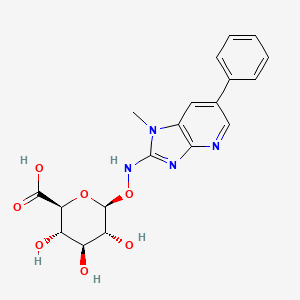 (2S,3S,4S,5R,6S)-3,4,5-Trihydroxy-6-(((1-methyl-6-phenyl-1H-imidazo[4,5-b]pyridin-2-yl)amino)oxy)tetrahydro-2H-pyran-2-carboxylic acid